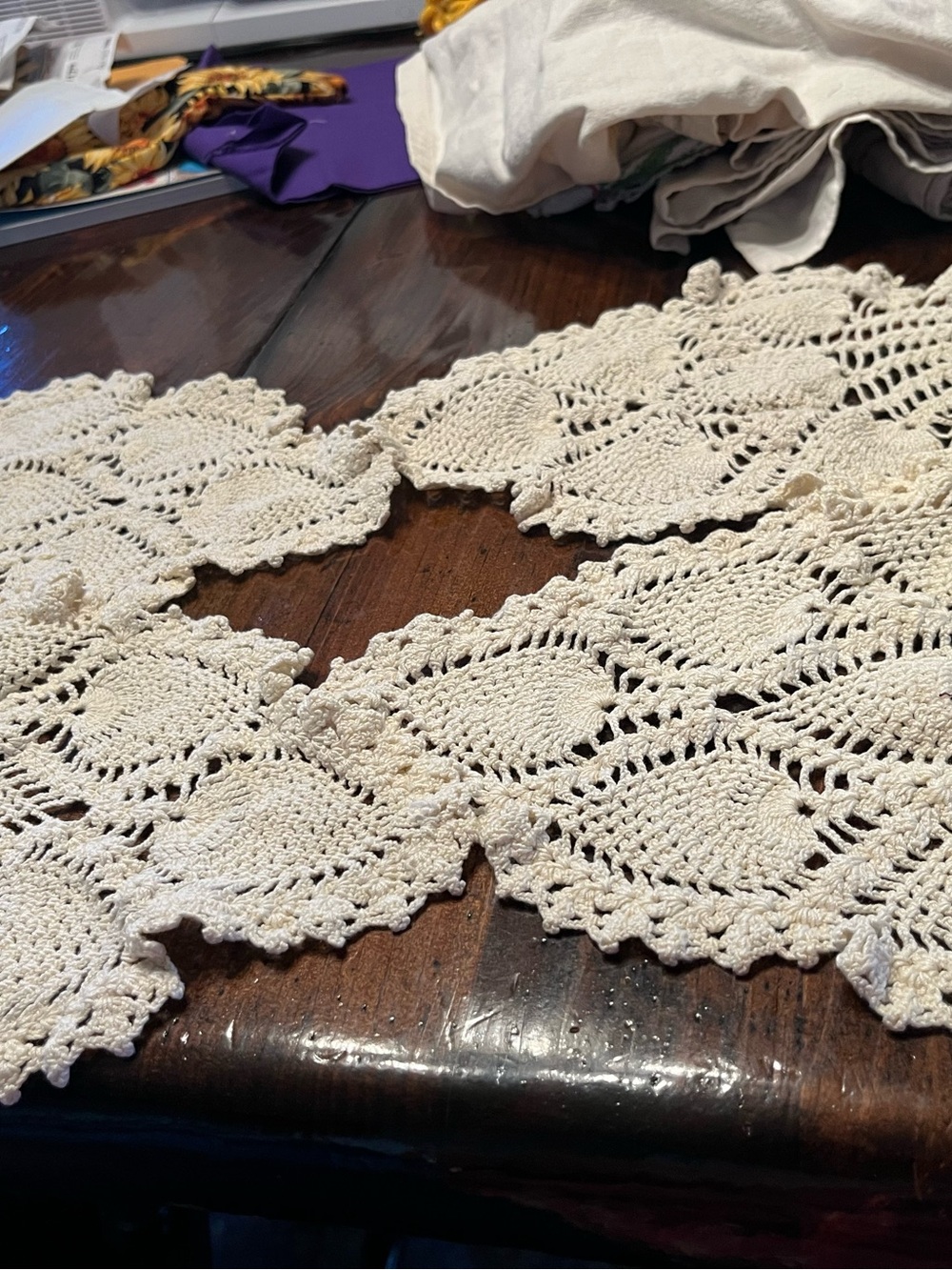 Vintage Hand-Crocheted doilies
